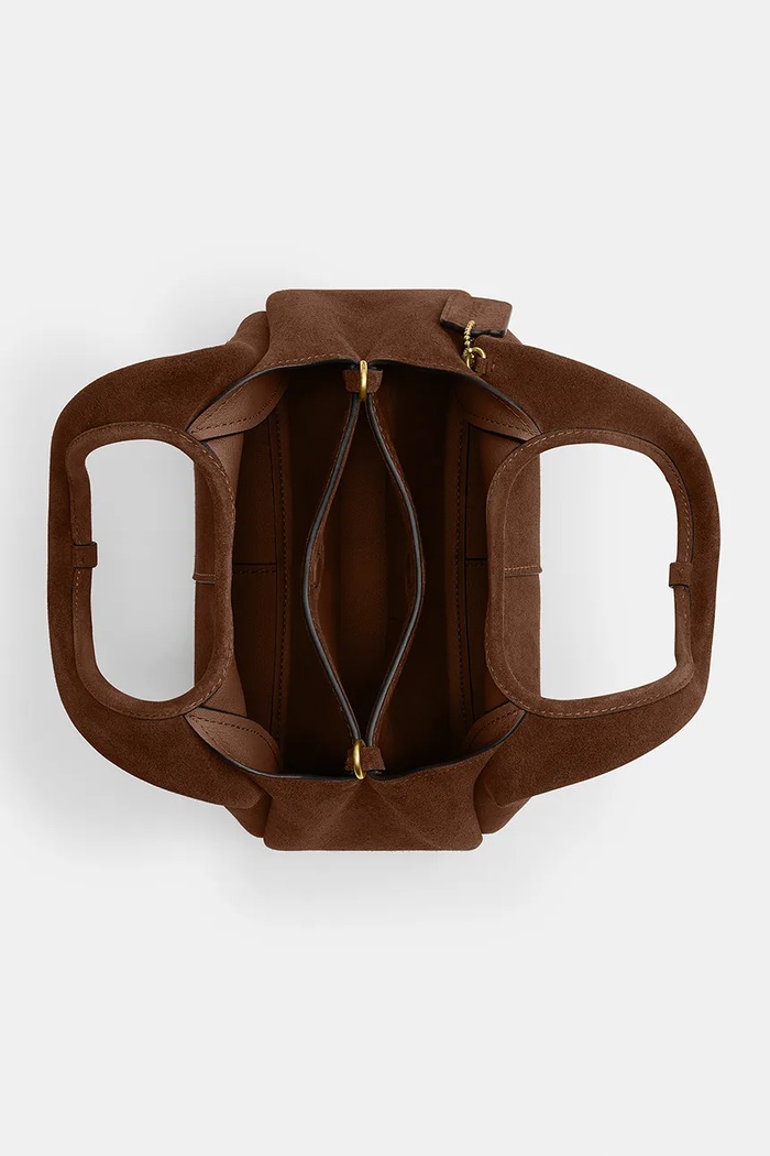 Coach Suade Lana Shoulder Bag 23 чанта crossbody дамска от велур CBZ95