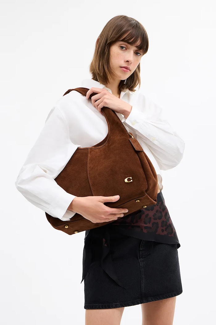 Coach torebka zamszowa Lana CBZ96