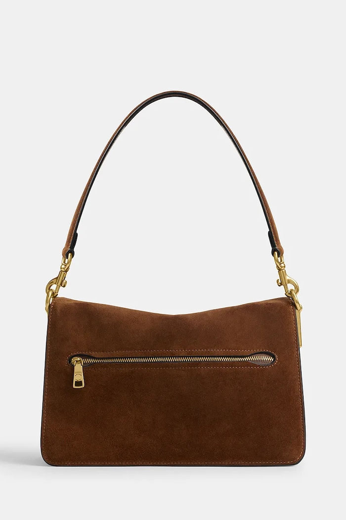 Coach geanta de mână din piele întoarsă Tabby CCK51 maro AW25