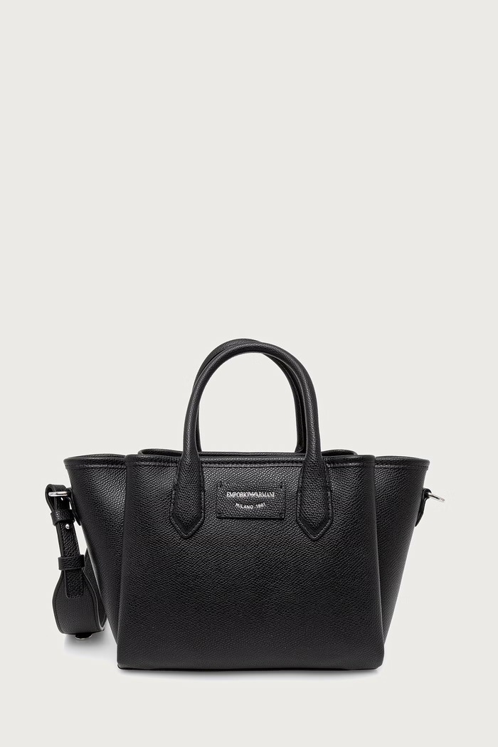 Emporio Armani Torebka crossbody damska z imitacji skóry czarny EW002328.AF17799