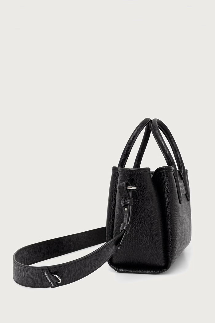 Emporio Armani Torebka crossbody damska z imitacji skóry EW002328.AF17799 czarny AW25