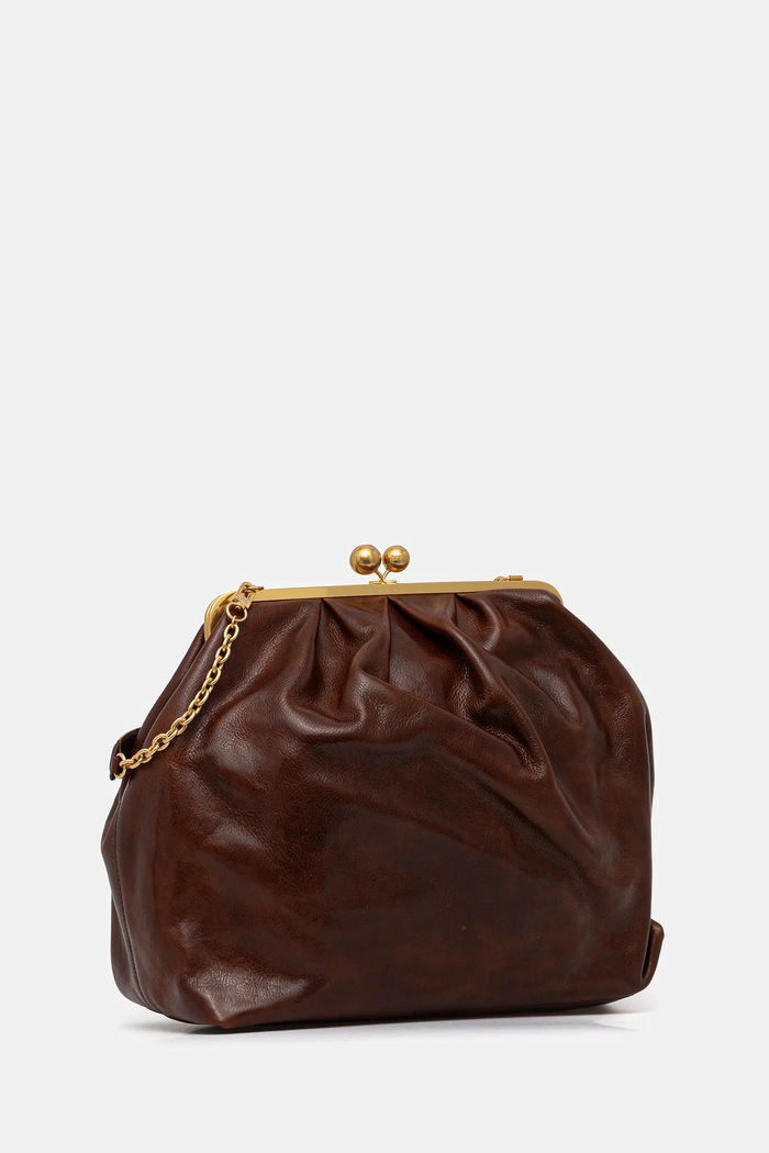 Weekend Max Mara geantă de piele MIRTE 2525516035600 maro AW25