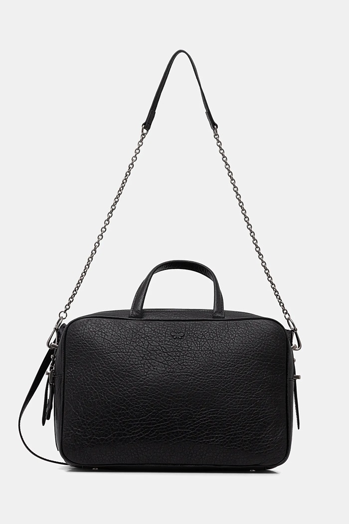 Usnjena torbica Weekend Max Mara PALOS Ne ustreza A4 črna 2525516085600