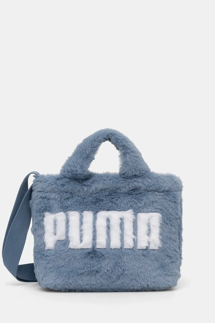 Puma Geantă Up Faux Fur Mini albastru 91713