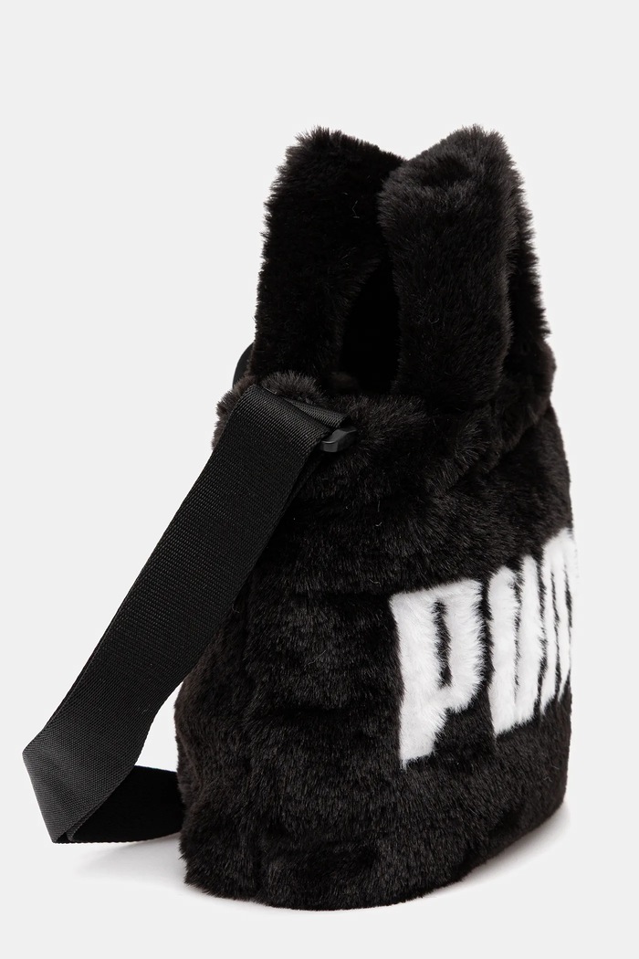 Torbica Puma Up Faux Fur Mini 91713 črna AW25