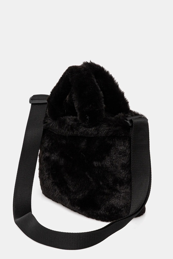 Torbica Puma Up Faux Fur Mini 91713 črna