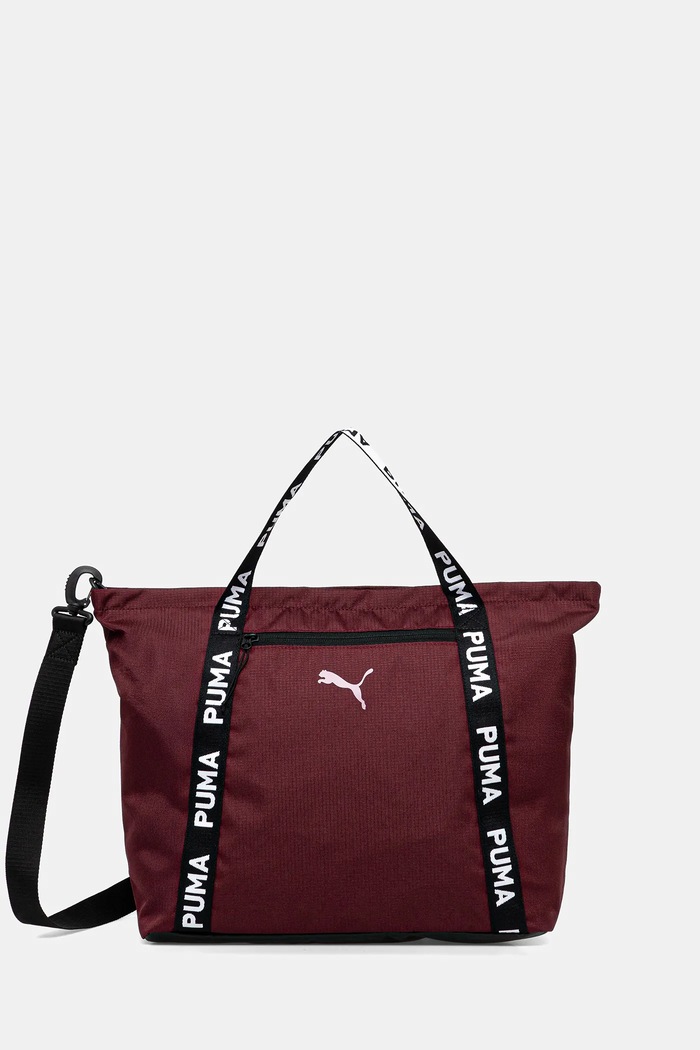 Τσάντα Puma Essential Relaxed υφασμάτινο μπορντό 91856