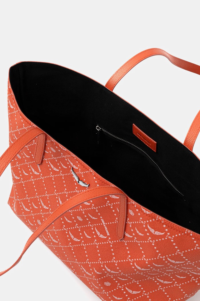 Geantă Z SHOPPER MONOGRAM Zadig&Voltaire portocaliu LWBA03896
