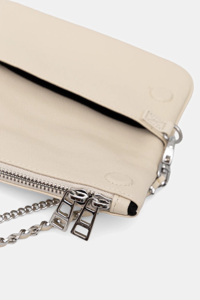 ZADIG&VOLTAIRE geantă de piele ROCK NANO GRAINED LEATHER LWBA03975 bej