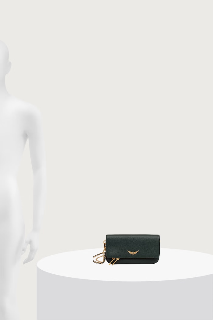 Zadig&Voltaire Torebka crossbody damska skórzana ROCK NANO GRAINED LEATHER LWBA03975