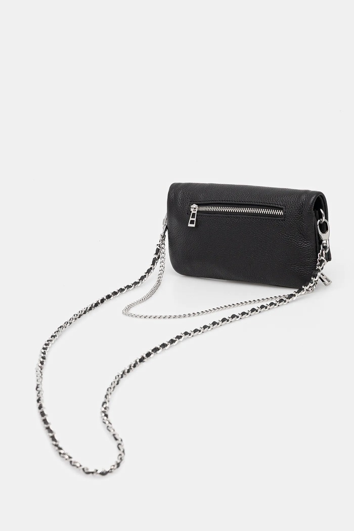 Αξεσουάρ Δερμάτινη τσάντα ZADIG&VOLTAIRE ROCK NANO GRAINED LEATHER LWBA03975 μαύρο