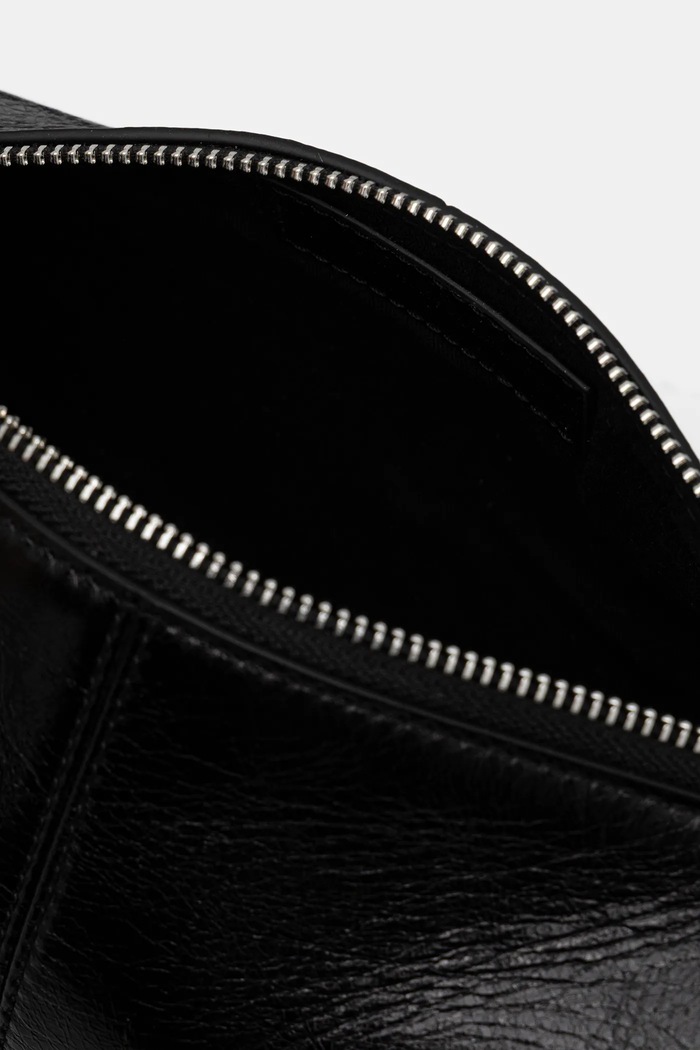 Kožená kabelka ZADIG&VOLTAIRE LE DOUDOU VINTAGE PATENT LWBA03940 černá