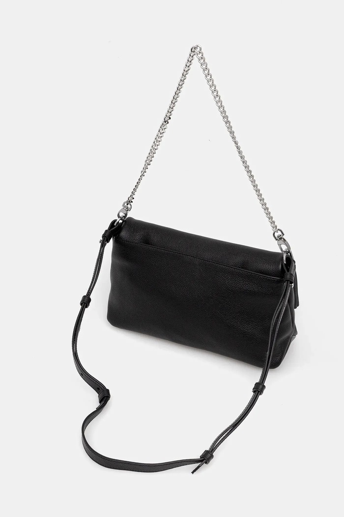 Doplňky Kožená kabelka ZADIG&VOLTAIRE ROCKY II GRAINED LEATHER LWBA04125 černá