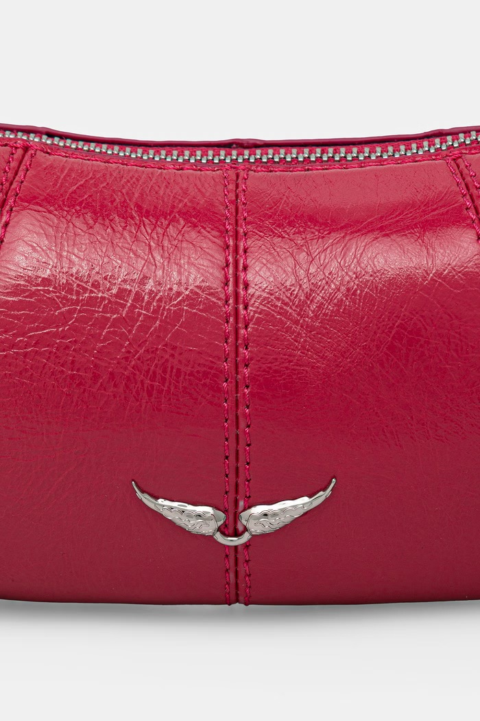 Doplnky Zadig&Voltaire kabelka dámska kožená LE ROUDOUDOU VINTAGE PATENT LWBA04133 ružová