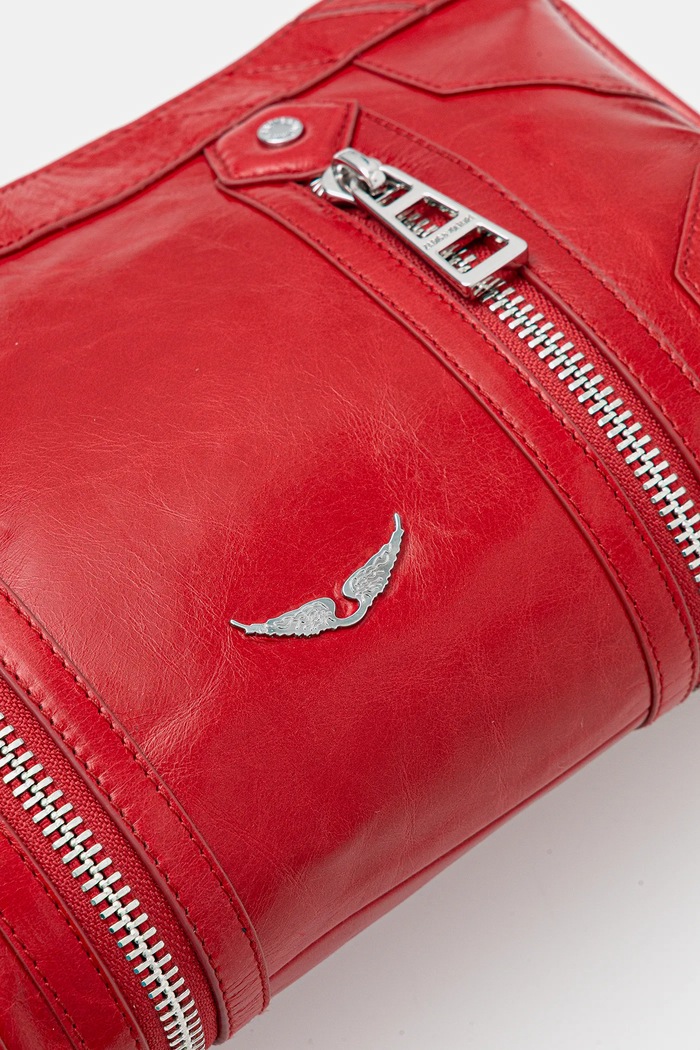 Torebka skórzana SUNNY MOODY VINTAGE PATENT Zadig&Voltaire LWBA03891 czerwony