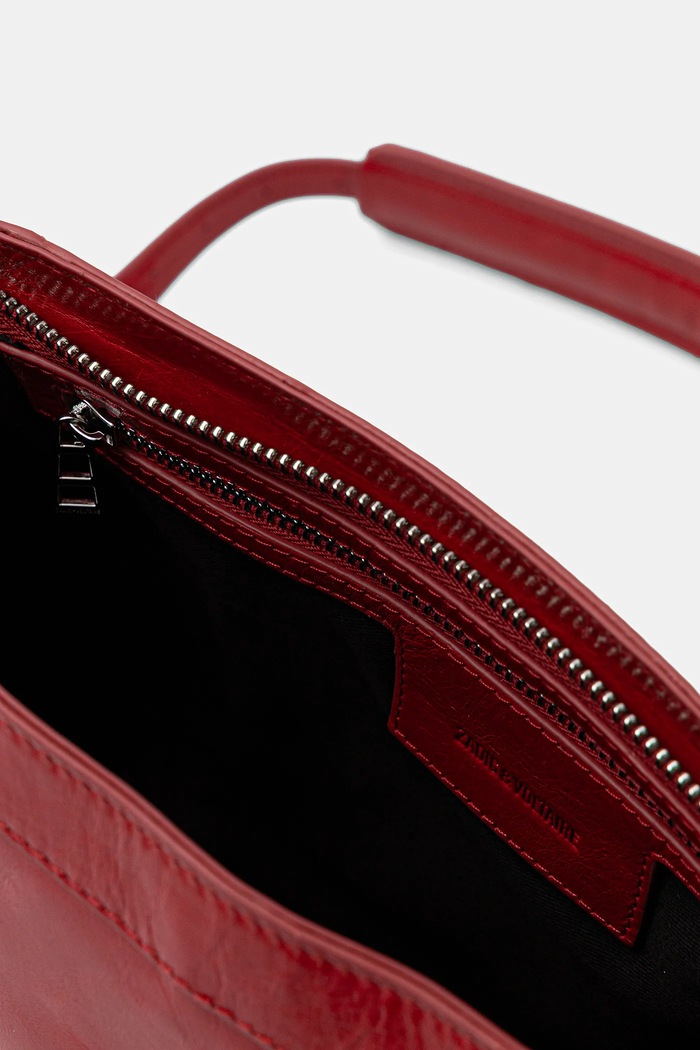 Torebka skórzana SUNNY MOODY VINTAGE PATENT Zadig&Voltaire czerwony LWBA03891