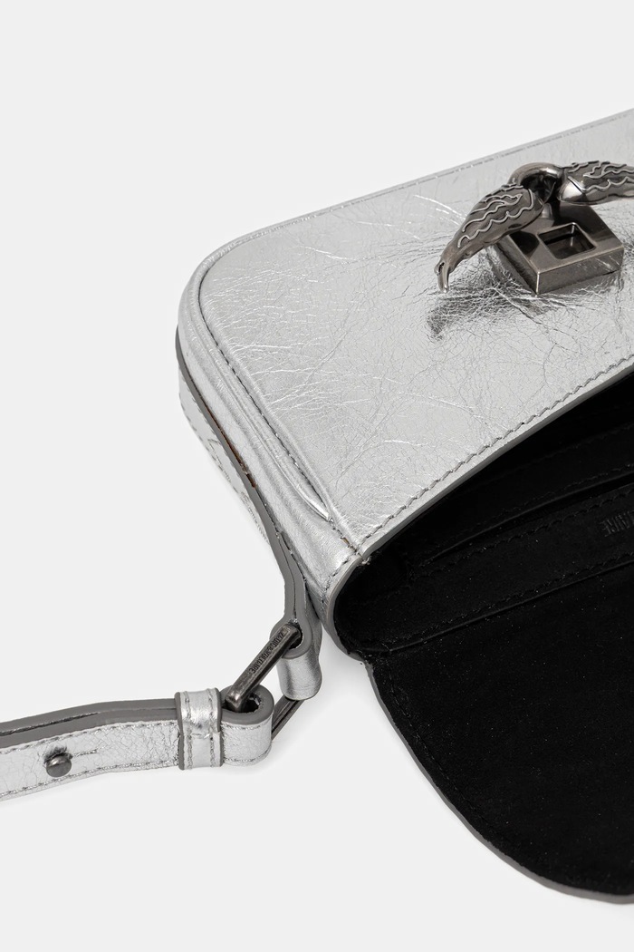 Kabelka ZADIG&VOLTAIRE LE ZAZI VINTAGE METAL LWBA04042 stříbrná