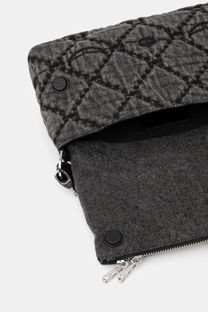 Geantă de bumbac ROCKY II DENIM MONOGRAM Zadig&Voltaire negru LWBA04065