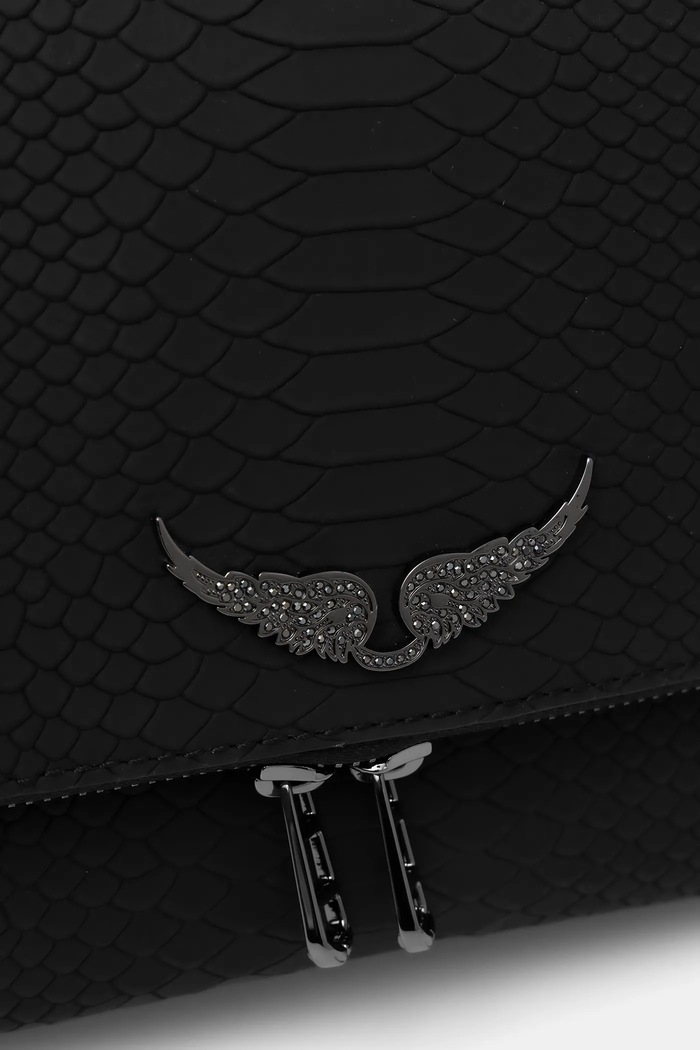 ZADIG&VOLTAIRE torebka ROCKY II SOFT SAVAGE czarny LWBA04196