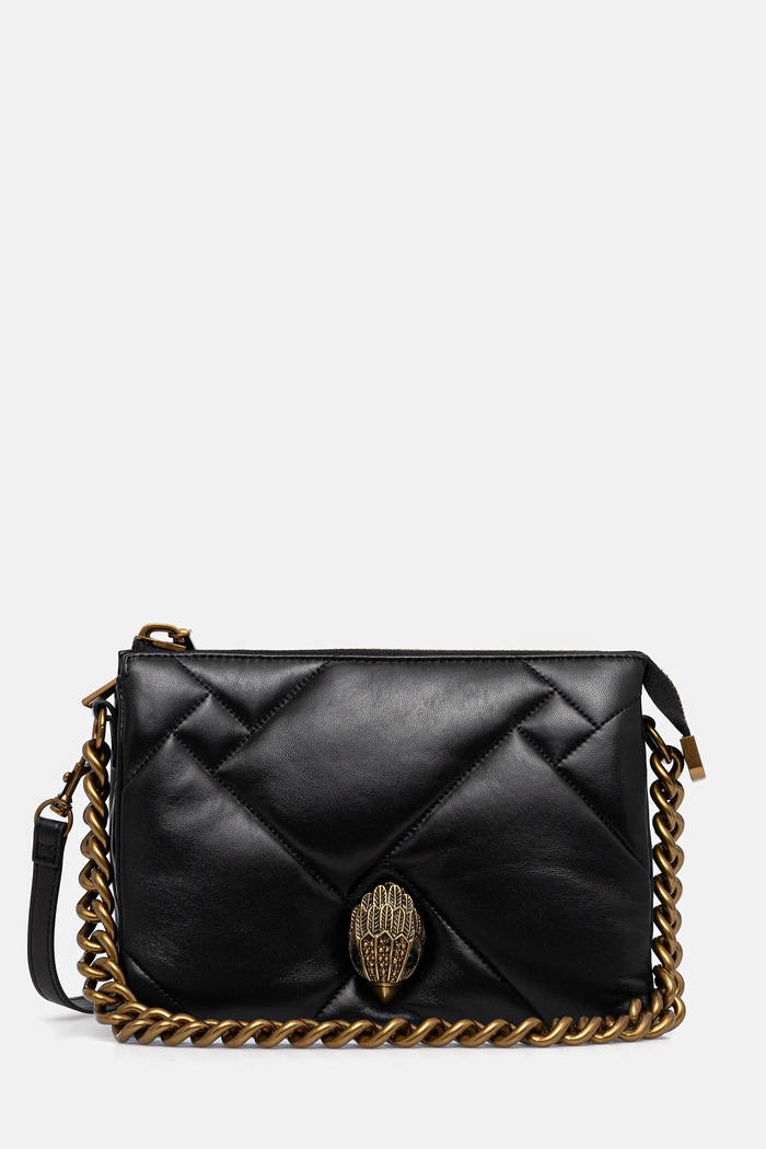 Kurt Geiger London torebka skórzana KENSINGTON skóra licowa czarny 3571900109