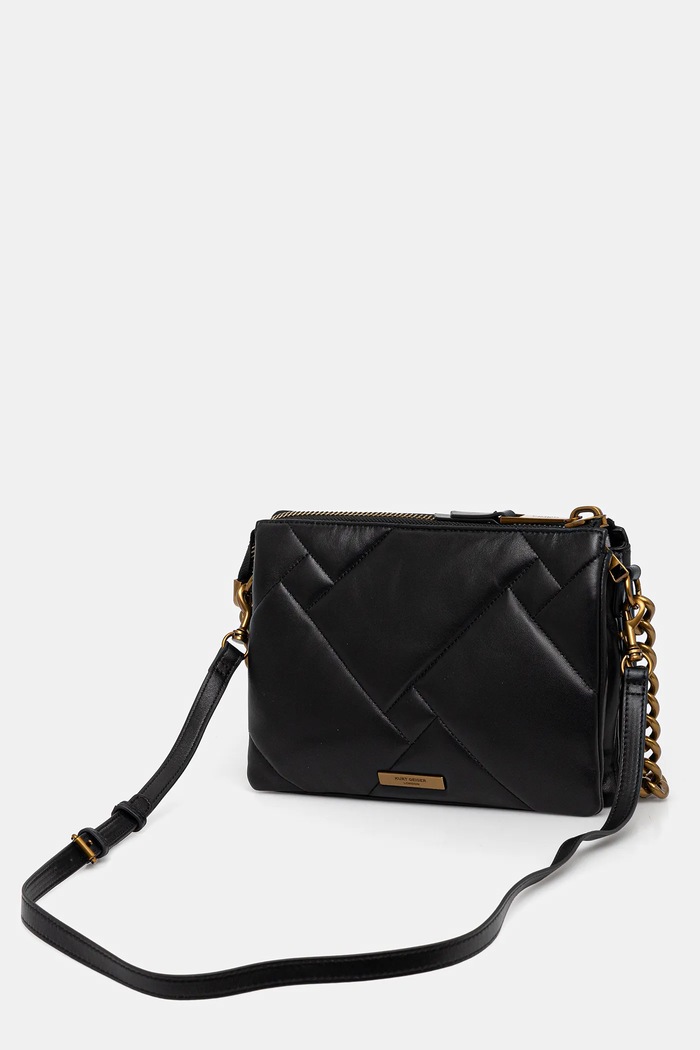 Akcesoria Kurt Geiger London torebka skórzana KENSINGTON 3571900109 czarny