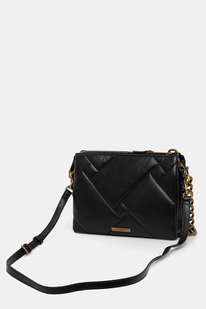 Akcesoria Kurt Geiger London torebka skórzana KENSINGTON 3571900109 czarny