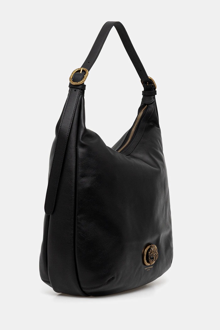 Kožená kabelka Kurt Geiger London 4704500109 čierna AW25