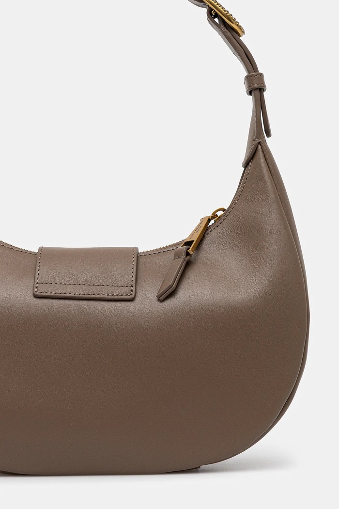 Akcesoria Kurt Geiger London torebka skórzana 3596537109 brązowy