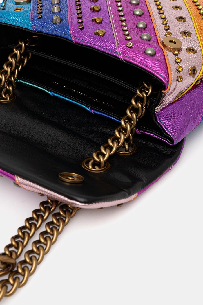Geantă de piele KENSINGTON Kurt Geiger London albastru 4701269109