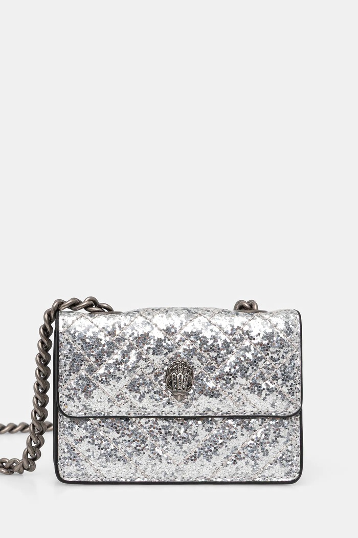 Kurt Geiger London torebka KENSINGTON nie mieści A4 srebrny 4574563999