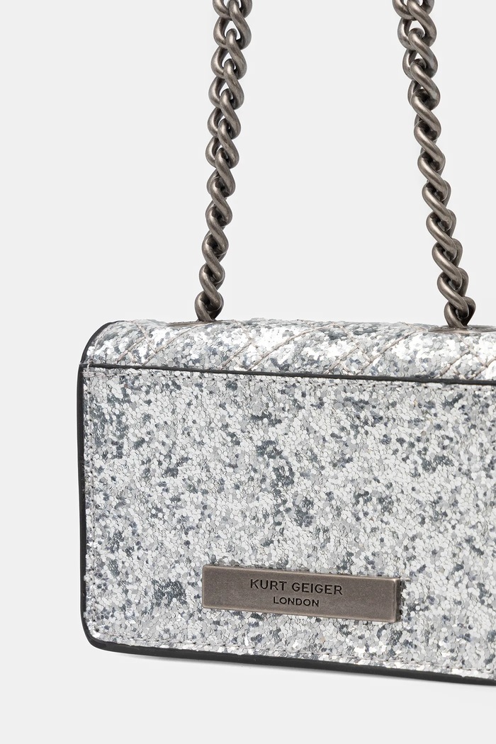 Akcesoria Kurt Geiger London torebka KENSINGTON 4574563999 srebrny