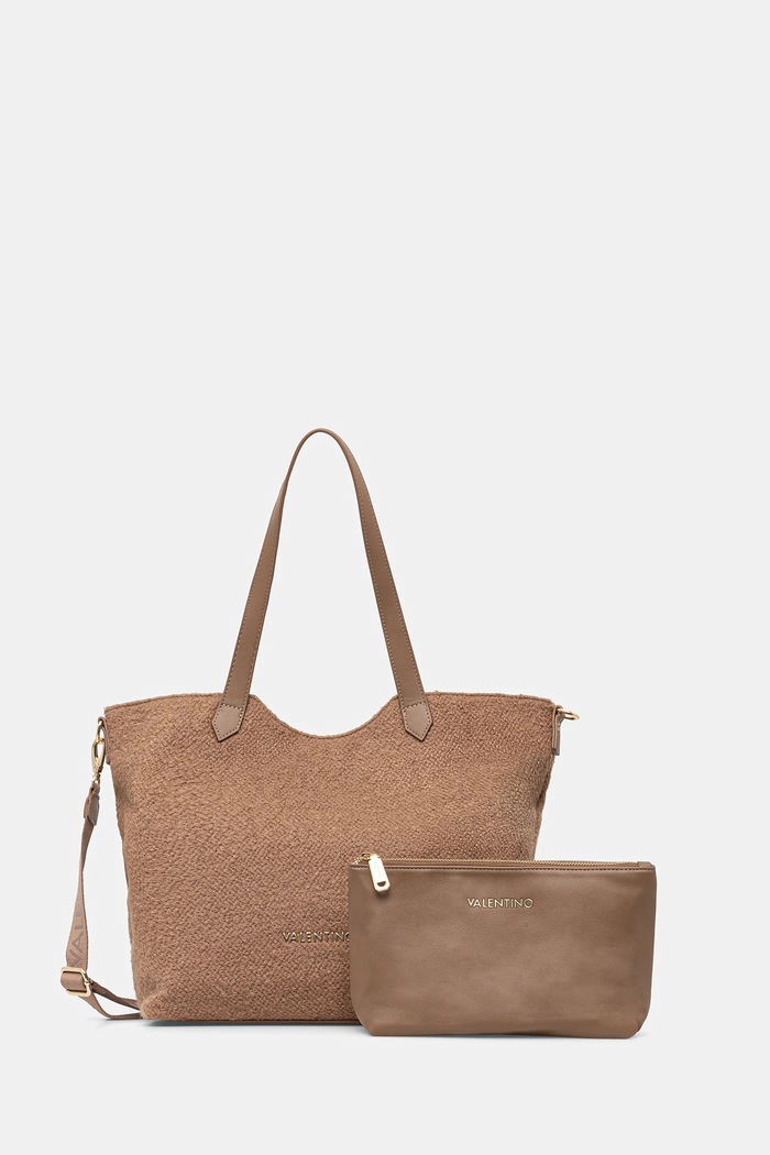 Kabelka Valentino Bags COURMAYEUR textilný hnedá VBS7GG01WO