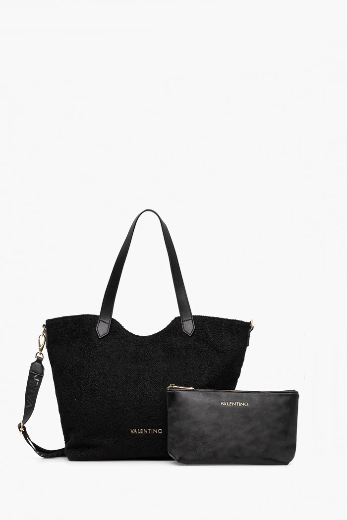 Kabelka Valentino Bags COURMAYEUR textilný čierna VBS7GG01WO