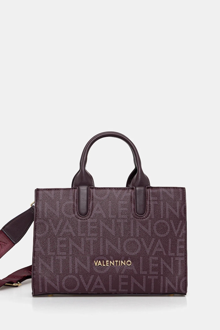 Torba Valentino Bags REGINA RE imitacija zrnate kože ljubičasta VBS9IS24