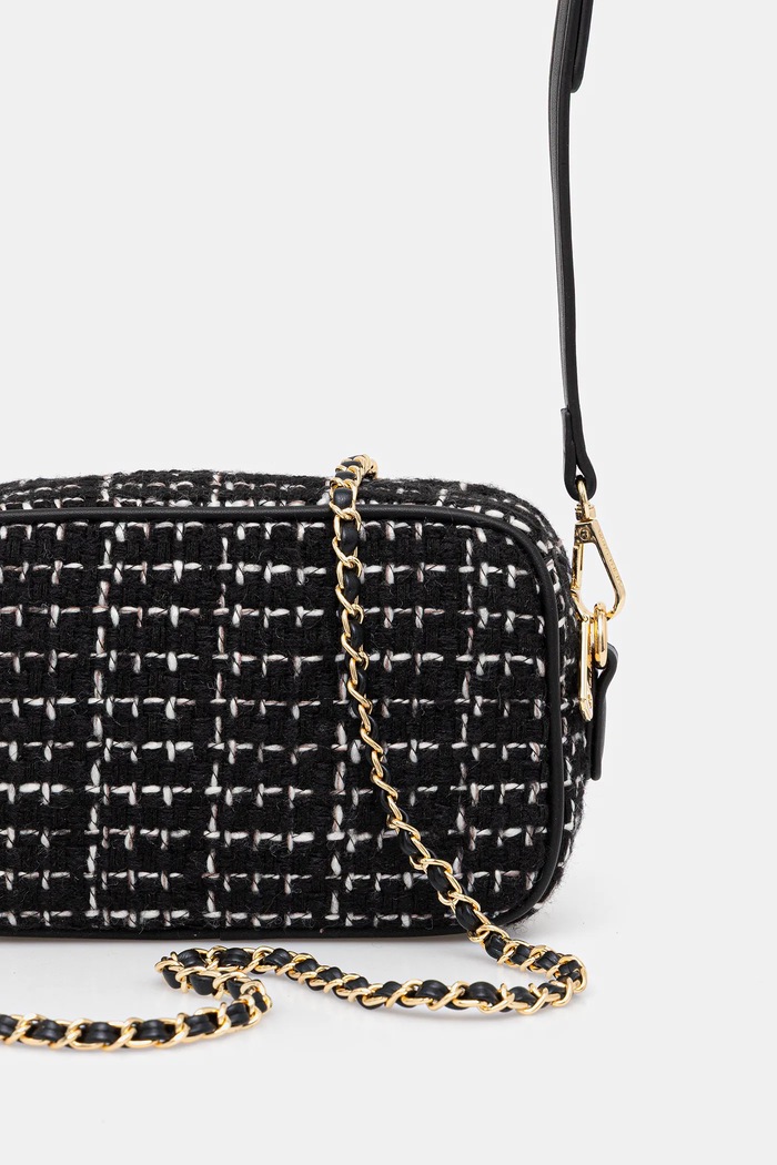 Doplnky Kabelka Valentino Bags TWEED VBS9JP51 čierna