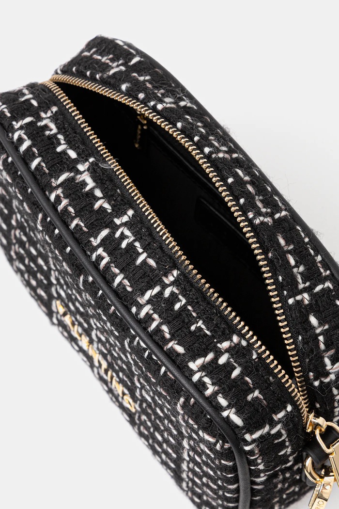 Kabelka Valentino Bags TWEED VBS9JP51 čierna