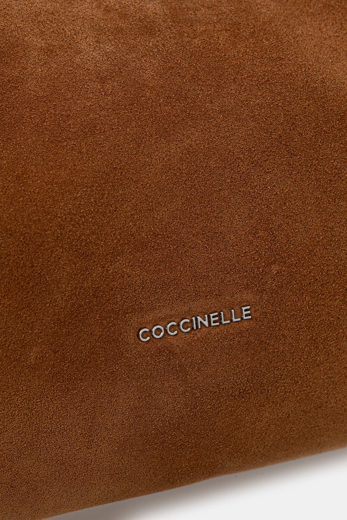 Semišová kabelka Coccinelle BOHEME SUEDE BIMATERIAL hnedá E1.P6P.13.03.01