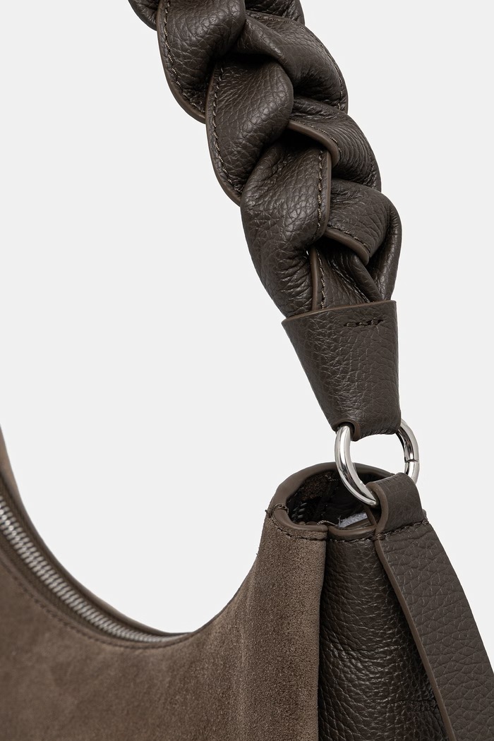 Coccinelle hobo kabelka dámská semišová BOHEME SUEDE BIMATERIAL zelená E1.P6P.13.03.01