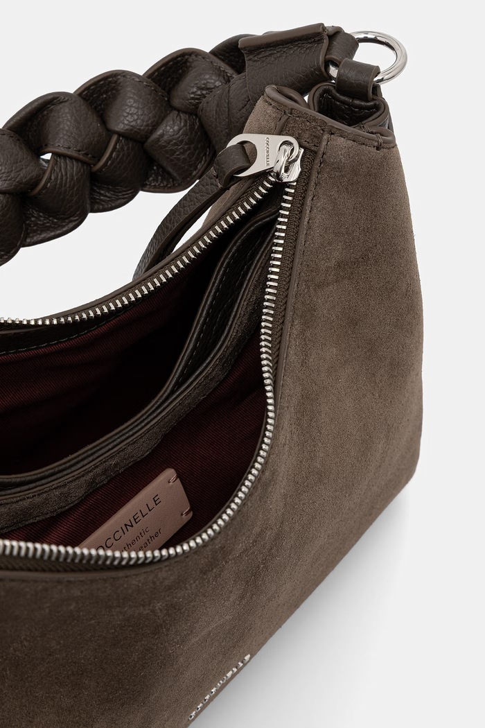 Coccinelle hobo kabelka dámská semišová BOHEME SUEDE BIMATERIAL E1.P6P.13.03.01 zelená
