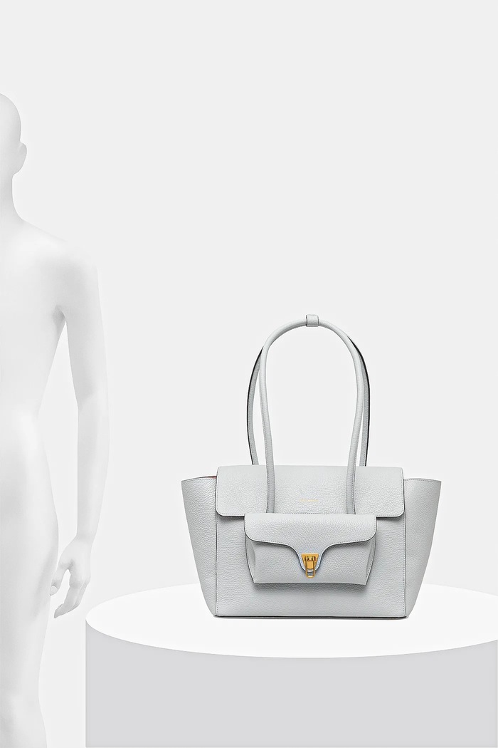 Coccinelle Geantă shopper pentru femei din piele DOUBLE BEAT E1.T8A.11.02.01