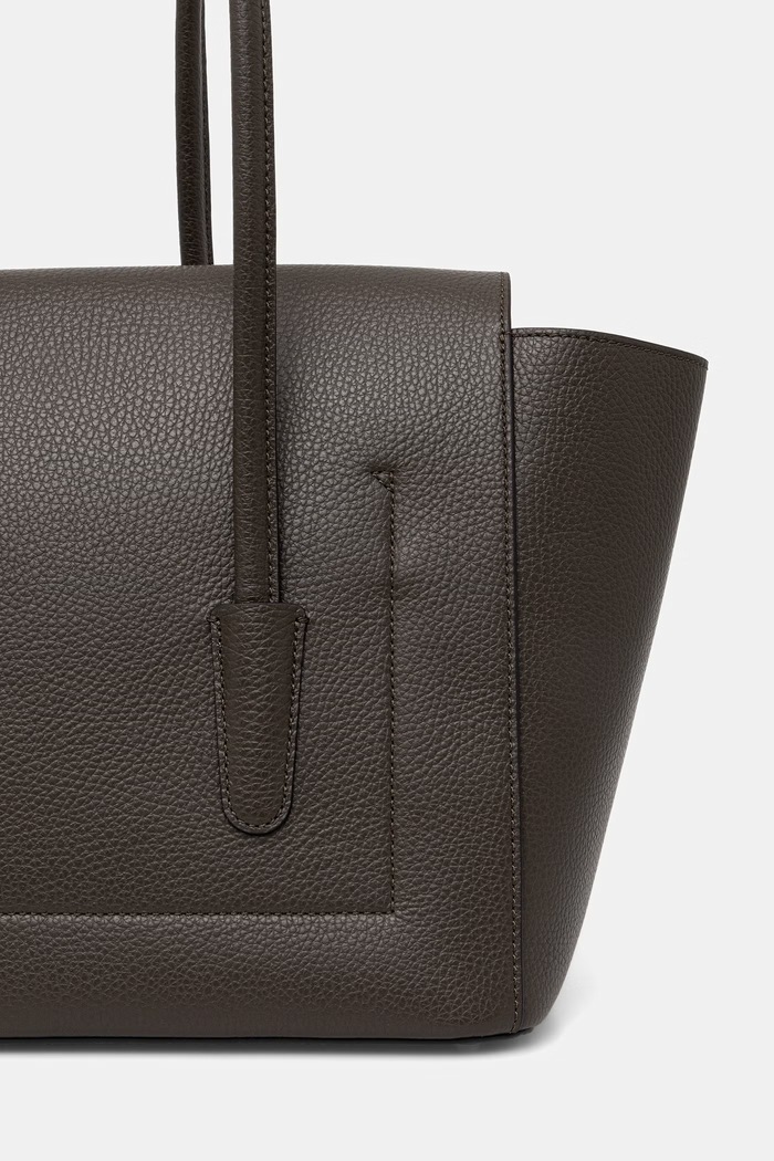 Akcesoria Coccinelle torebka shopper damska skórzana DOUBLE BEAT E1.T8A.11.02.01 zielony