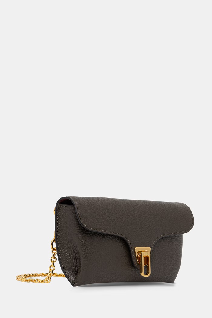 Coccinelle torebka shopper damska skórzana DOUBLE BEAT E1.T8A.11.02.01 zielony