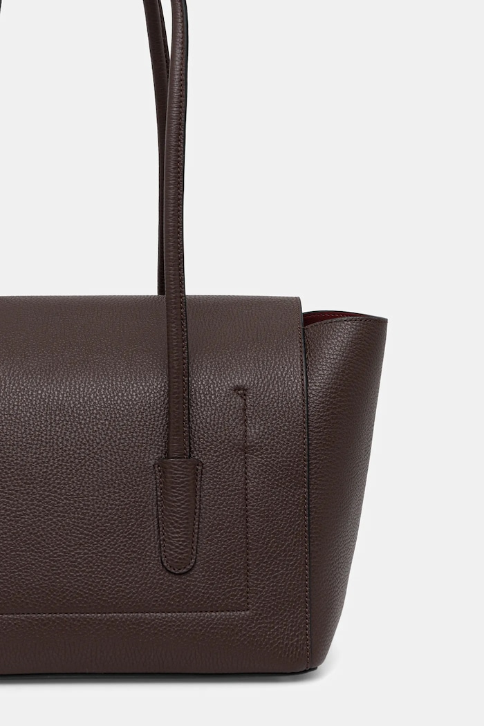 Accesorii Coccinelle Geantă shopper pentru femei din piele DOUBLE BEAT E1.T8A.11.02.01 maro