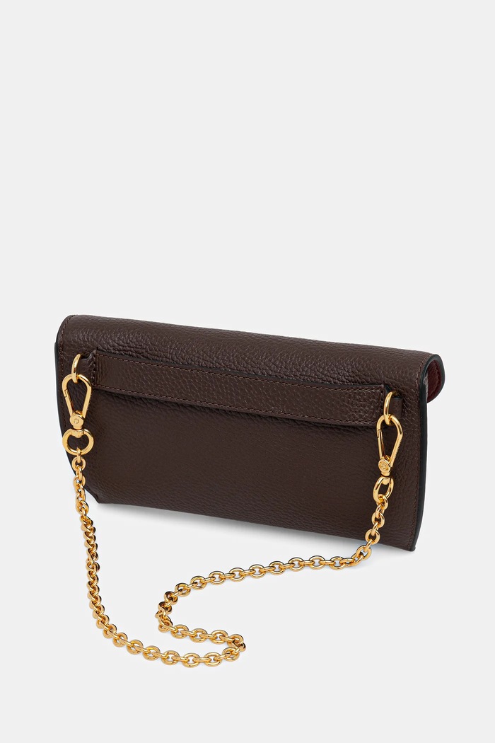 Geantă shopper pentru femei din piele DOUBLE BEAT Coccinelle maro E1.T8A.11.02.01