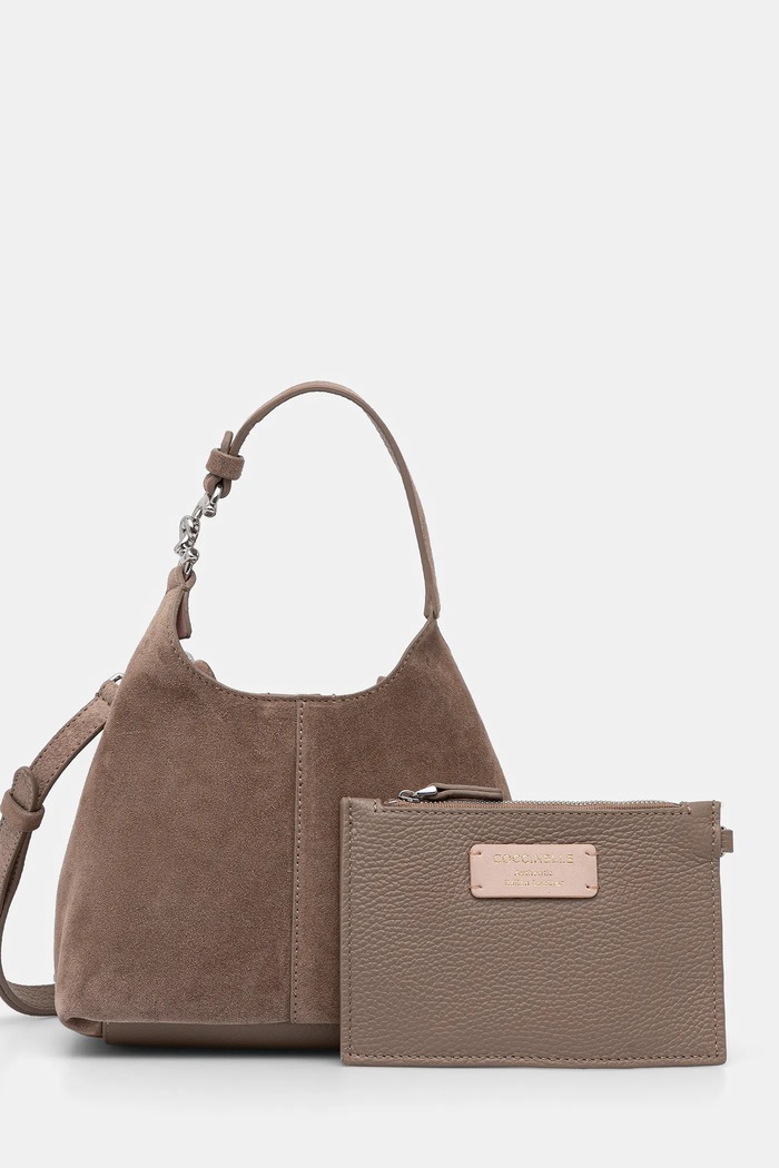 Coccinelle borsa da donna in camoscio pelle scamosciata marrone E1.THE.58.01.01