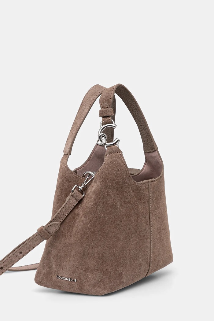 Coccinelle borsa da donna in camoscio E1.THE.58.01.01 marrone SS26
