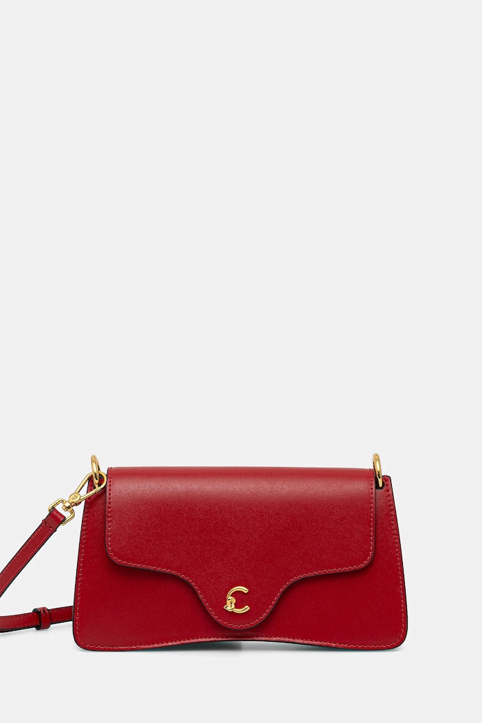 Coccinelle crossbody kabelka dámská kožená přírodní kůže červená E5.SSK.27.01.01