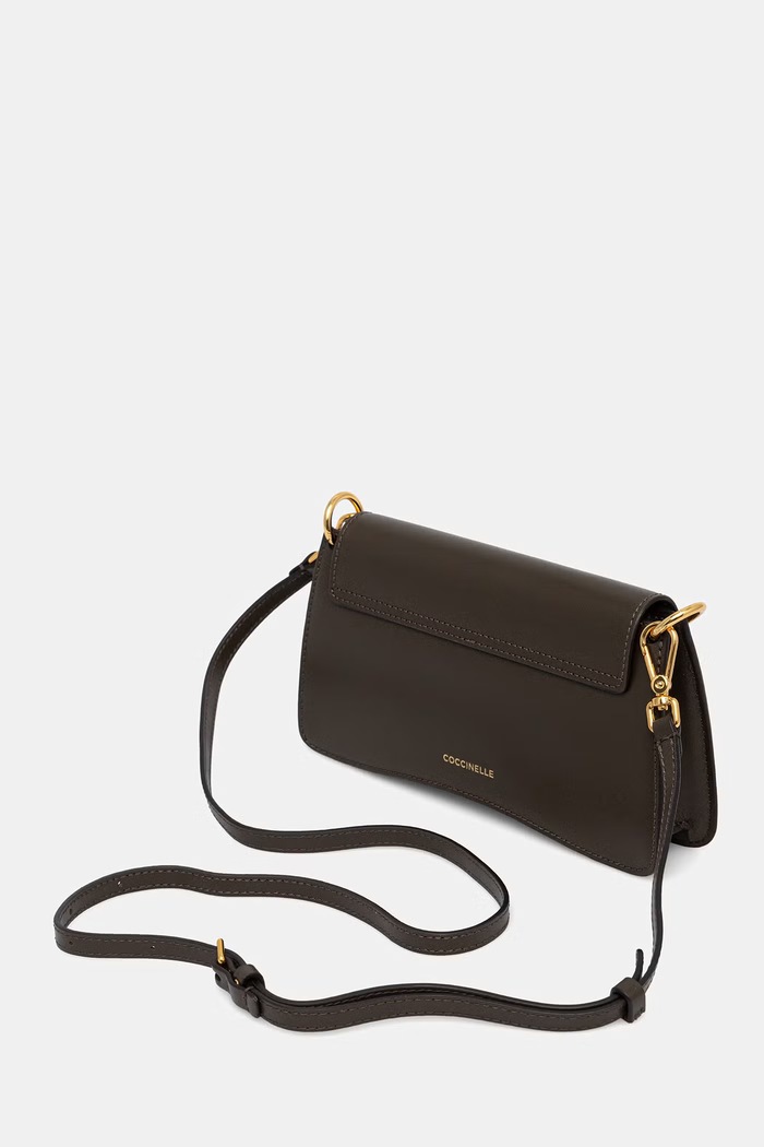 Akcesoria Coccinelle torebka crossbody damska skórzana E5.SSK.27.01.01 zielony