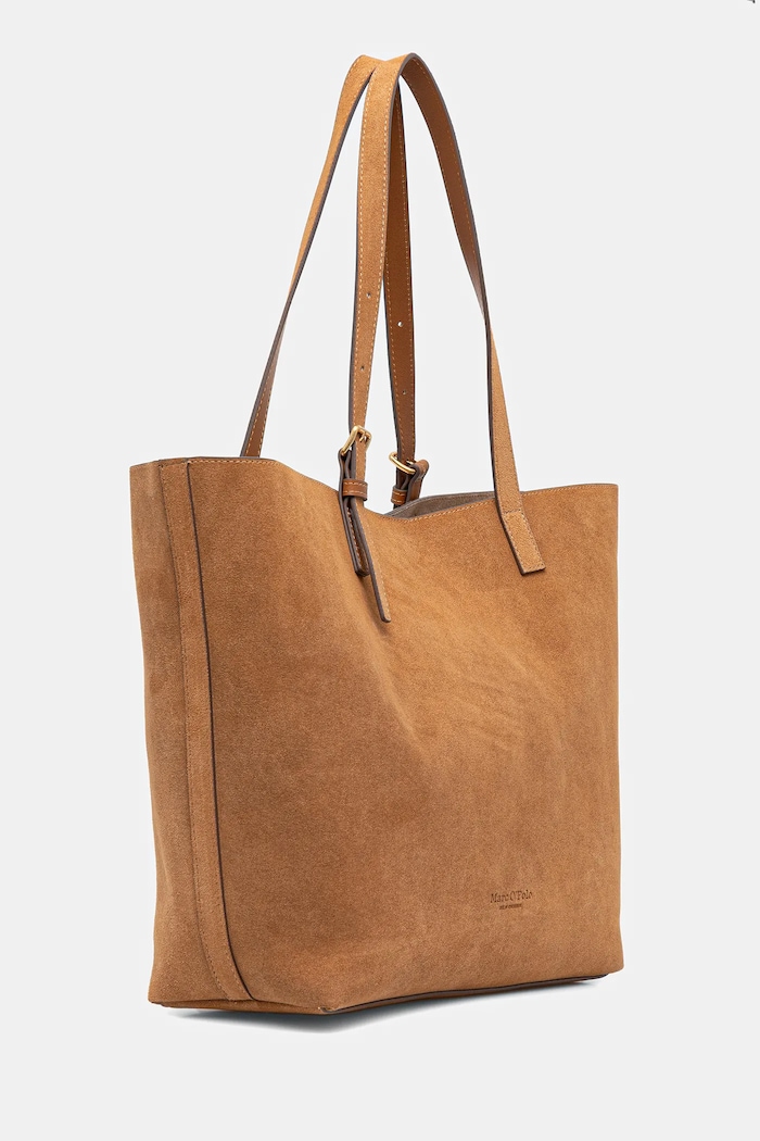 Torba od brušene kože Marc O'Polo 50611950301304 smeđa AW25