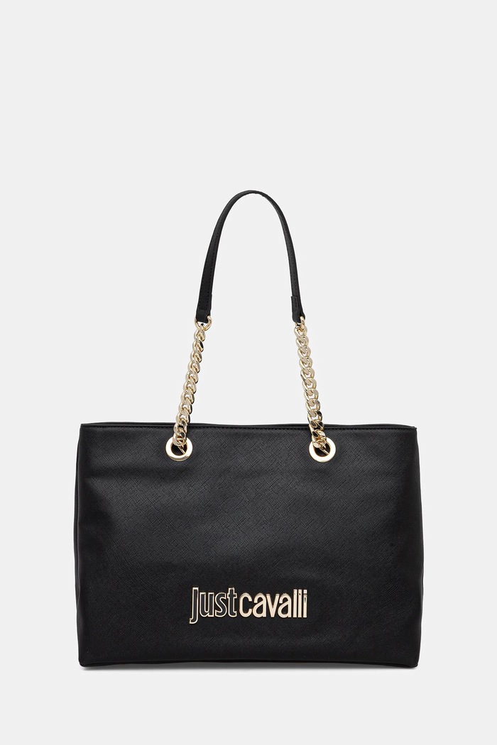 Just Cavalli torebka mieści A4 czarny 79RA4BB9.ZS766
